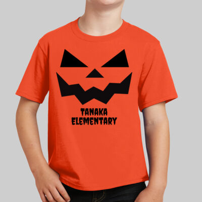 Youth T-Shirt - Jack O Lantern - Black Thumbnail