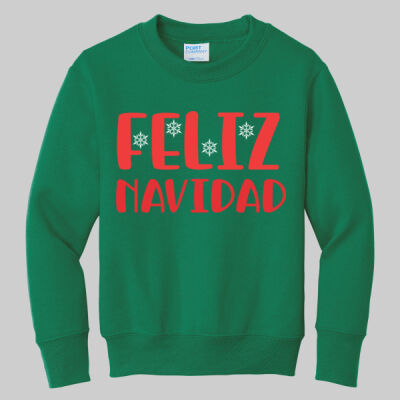 Youth Crewneck - Feliz Navidad - Red Thumbnail