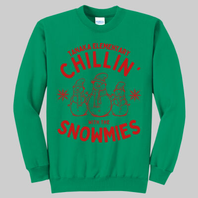 Adult Crewneck - Chillin' - Red Thumbnail