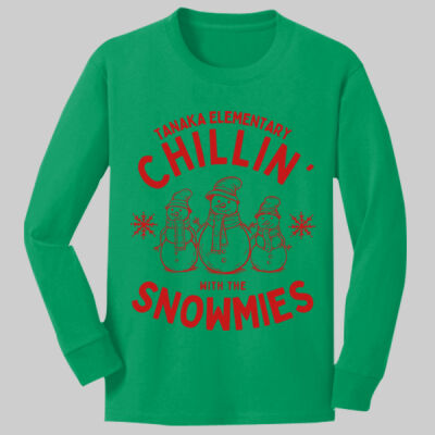 Youth Long Sleeve Shirt - Chillin' - Red Thumbnail