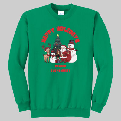Adult Crewneck - Happy Holidays - Red Thumbnail
