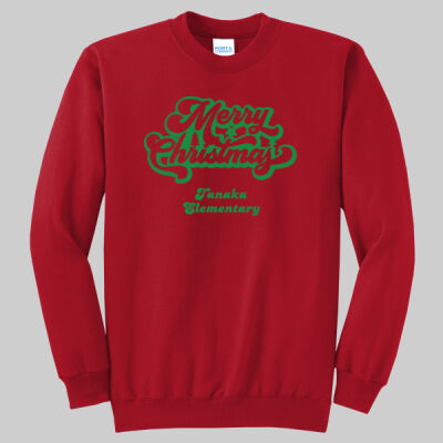 Adult Crewneck - Happy Holidays - Green Thumbnail