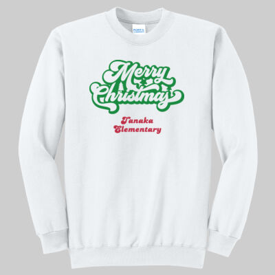 Adult Crewneck - Happy Holidays - Green & Red Thumbnail