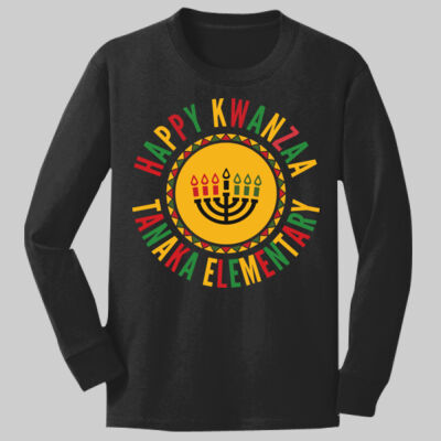 Youth Long Sleeve Shirt - Happy Kwanzaa Thumbnail