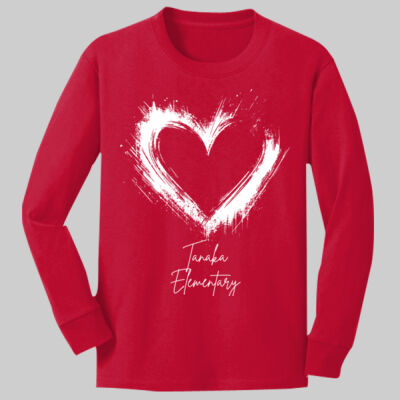 Youth Long Sleeve Shirt - Valentine's Heart Thumbnail