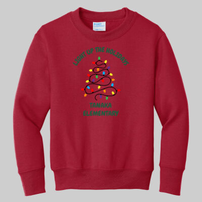 Youth Crewneck - Light Up - Green Thumbnail