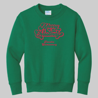Youth Crewneck - Merry Christmas - Red Thumbnail